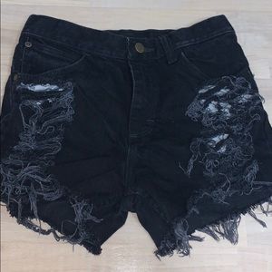 Black Wrangler Shorts
